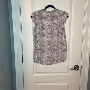 Pink Snake-Skin Blouse from The Loft